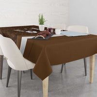 Bula Fiji Football Custom Tablecloth One Vanua One Team Tapa Pattern