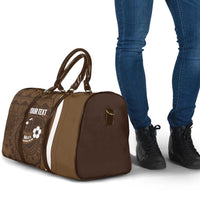 Bula Fiji Football Custom Travel Bag One Vanua One Team Tapa Pattern