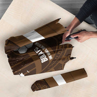 Bula Fiji Football Custom Umbrella One Vanua One Team Tapa Pattern