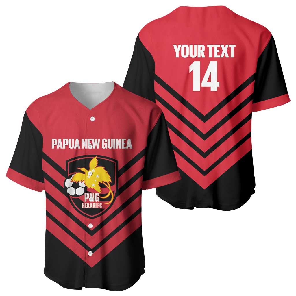 Hekari Papua New Guinea Football Custom Baseball Jersey Go PNG Red Army