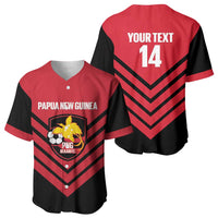 Hekari Papua New Guinea Football Custom Baseball Jersey Go PNG Red Army