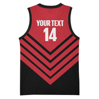 Hekari Papua New Guinea Football Custom Basketball Jersey Go PNG Red Army