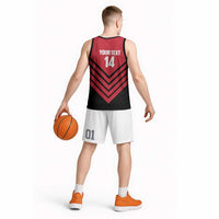 Hekari Papua New Guinea Football Custom Basketball Jersey Go PNG Red Army