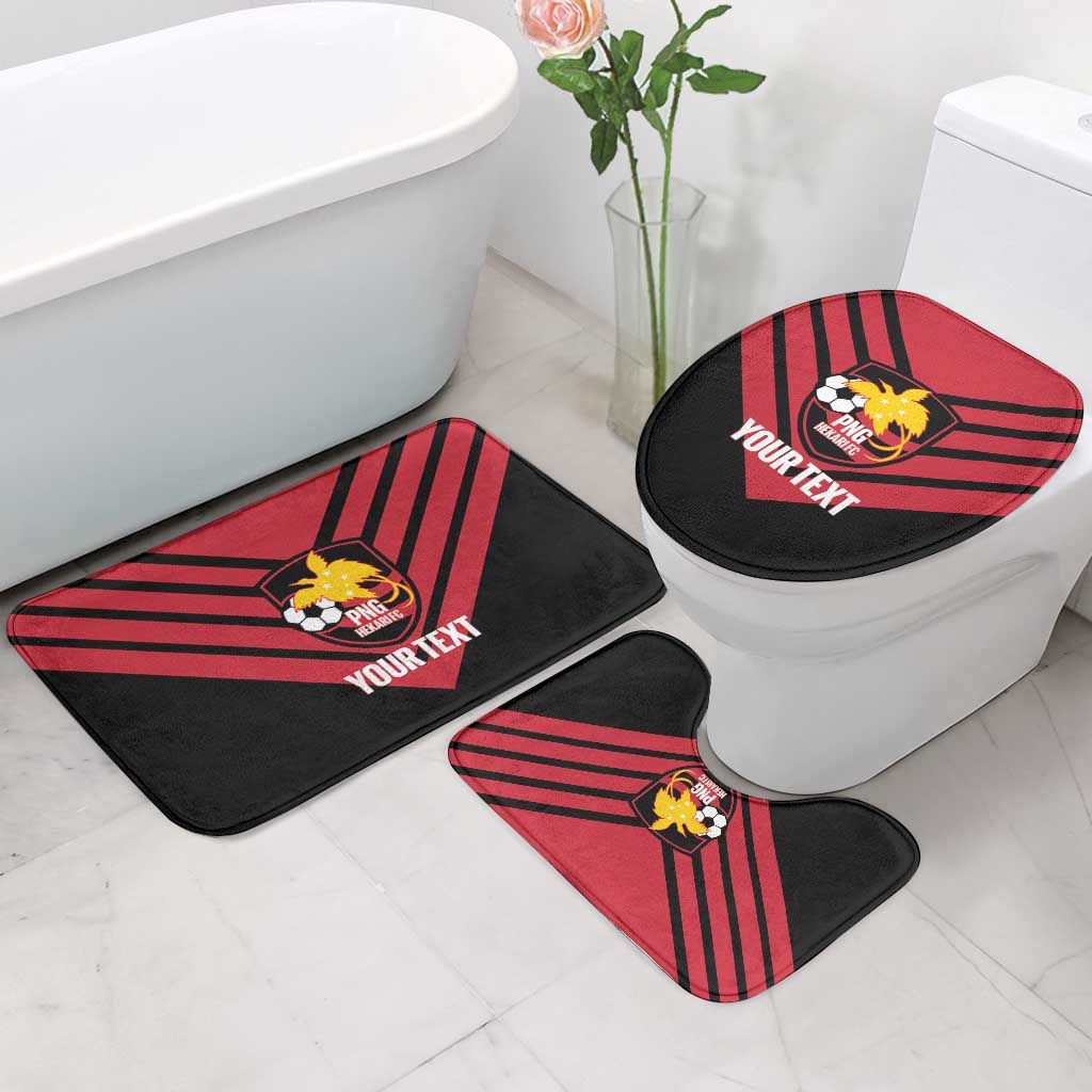Hekari Papua New Guinea Football Custom Bathroom Set Go PNG Red Army LT14 - Polynesian Pride