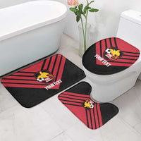 Hekari Papua New Guinea Football Custom Bathroom Set Go PNG Red Army LT14 - Polynesian Pride