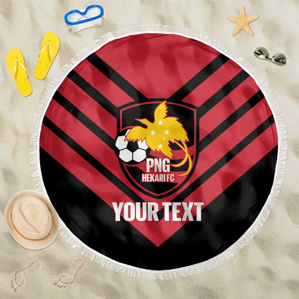 Hekari Papua New Guinea Football Custom Beach Blanket Go PNG Red Army