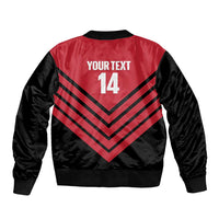 Hekari Papua New Guinea Football Custom Bomber Jacket Go PNG Red Army LT14 - Polynesian Pride