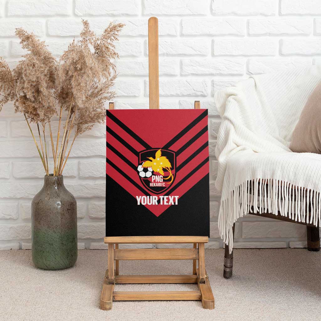 Hekari Papua New Guinea Football Custom Canvas Wall Art Go PNG Red Army