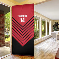 Hekari Papua New Guinea Football Custom Door Cover Go PNG Red Army