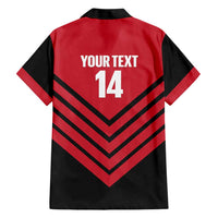 Hekari Papua New Guinea Football Custom Family Matching Short Sleeve Bodycon Dress and Hawaiian Shirt Go PNG Red Army LT14 - Polynesian Pride