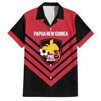Hekari Papua New Guinea Football Custom Family Matching Tank Maxi Dress and Hawaiian Shirt Go PNG Red Army LT14 Dad's Shirt - Short Sleeve Red - Polynesian Pride