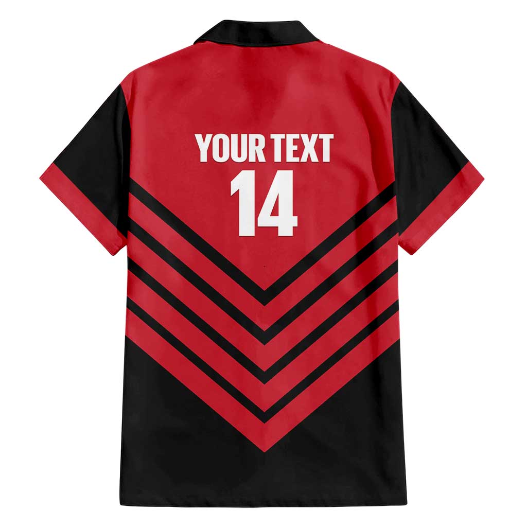Hekari Papua New Guinea Football Custom Family Matching Tank Maxi Dress and Hawaiian Shirt Go PNG Red Army LT14 - Polynesian Pride