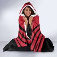 Hekari Papua New Guinea Football Custom Hooded Blanket Go PNG Red Army