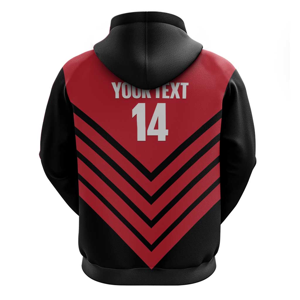 Hekari Papua New Guinea Football Custom Hoodie Go PNG Red Army