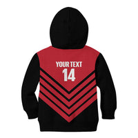 Hekari Papua New Guinea Football Custom Kid Hoodie Go PNG Red Army