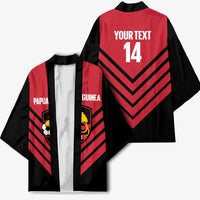 Hekari Papua New Guinea Football Custom Kimono Go PNG Red Army LT14 - Polynesian Pride