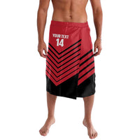 Hekari Papua New Guinea Football Custom Lavalava Go PNG Red Army LT14 Red - Polynesian Pride