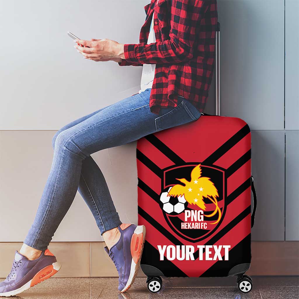 Hekari Papua New Guinea Football Custom Luggage Cover Go PNG Red Army