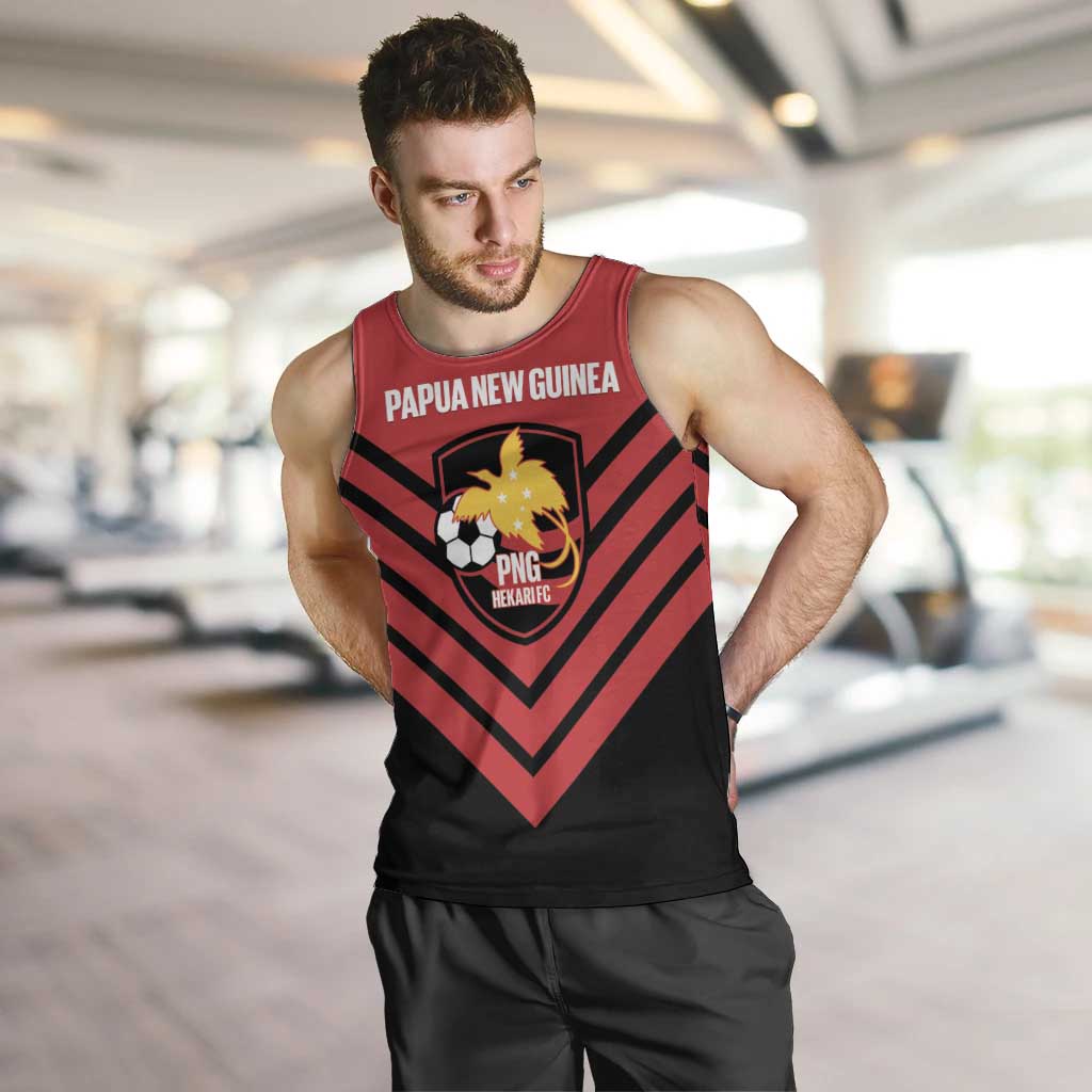 Hekari Papua New Guinea Football Custom Men Tank Top Go PNG Red Army