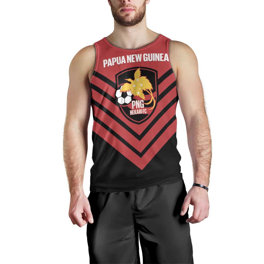 Hekari Papua New Guinea Football Custom Men Tank Top Go PNG Red Army