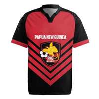 Hekari Papua New Guinea Football Custom Rugby Jersey Go PNG Red Army