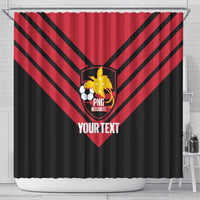 Hekari Papua New Guinea Football Custom Shower Curtain Go PNG Red Army