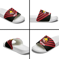 Hekari Papua New Guinea Football Custom Slide Sandals Go PNG Red Army