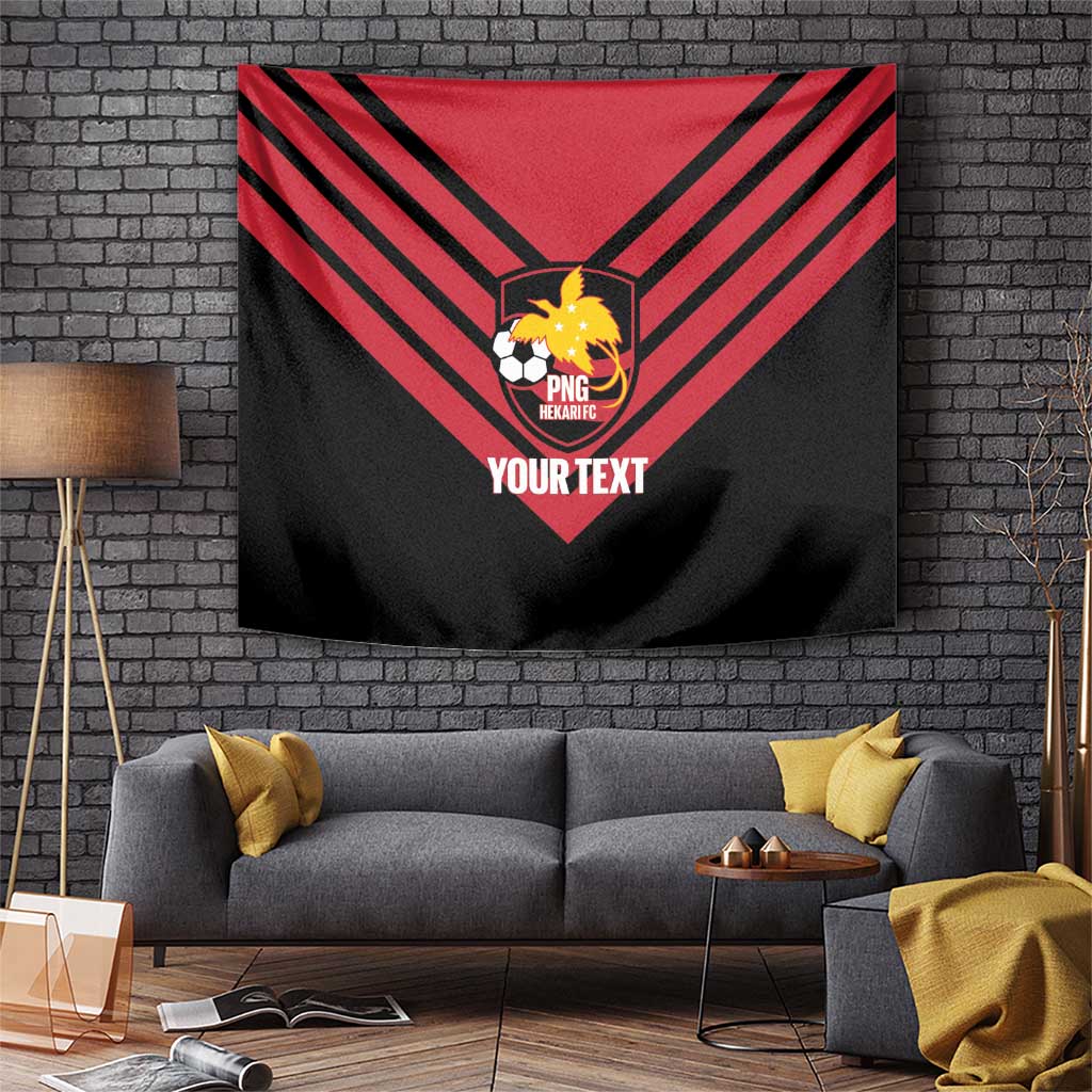 Hekari Papua New Guinea Football Custom Tapestry Go PNG Red Army