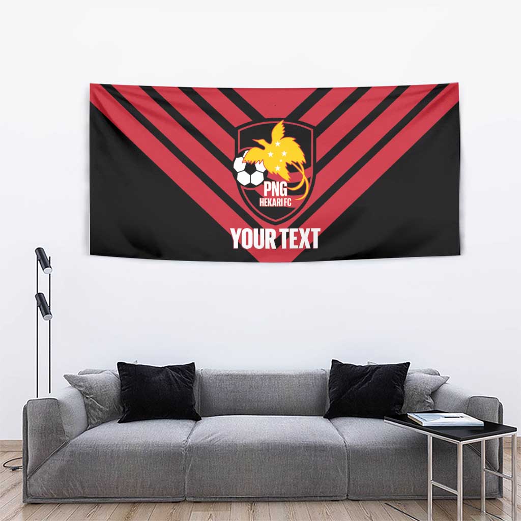 Hekari Papua New Guinea Football Custom Tapestry Go PNG Red Army
