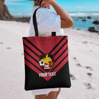 Hekari Papua New Guinea Football Custom Tote Bag Go PNG Red Army