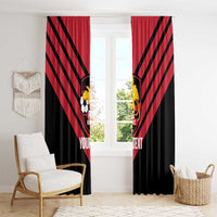 Hekari Papua New Guinea Football Custom Window Curtain Go PNG Red Army