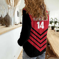 Hekari Papua New Guinea Football Custom Women Casual Shirt Go PNG Red Army