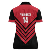 Hekari Papua New Guinea Football Custom Women Polo Shirt Go PNG Red Army