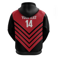 Hekari Papua New Guinea Football Custom Zip Hoodie Go PNG Red Army