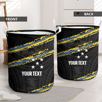 Kings Solomon Islands Football Custom Laundry Basket Come On Solomons Polynesian Grunge Style