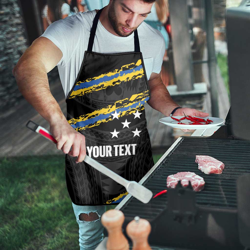 Kings Solomon Islands Football Custom Apron Come On Solomons Polynesian Grunge Style LT14 - Polynesian Pride