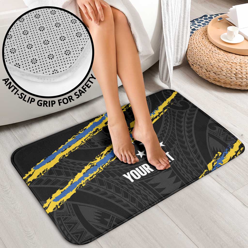 Kings Solomon Islands Football Custom Bathroom Set Come On Solomons Polynesian Grunge Style LT14 - Polynesian Pride
