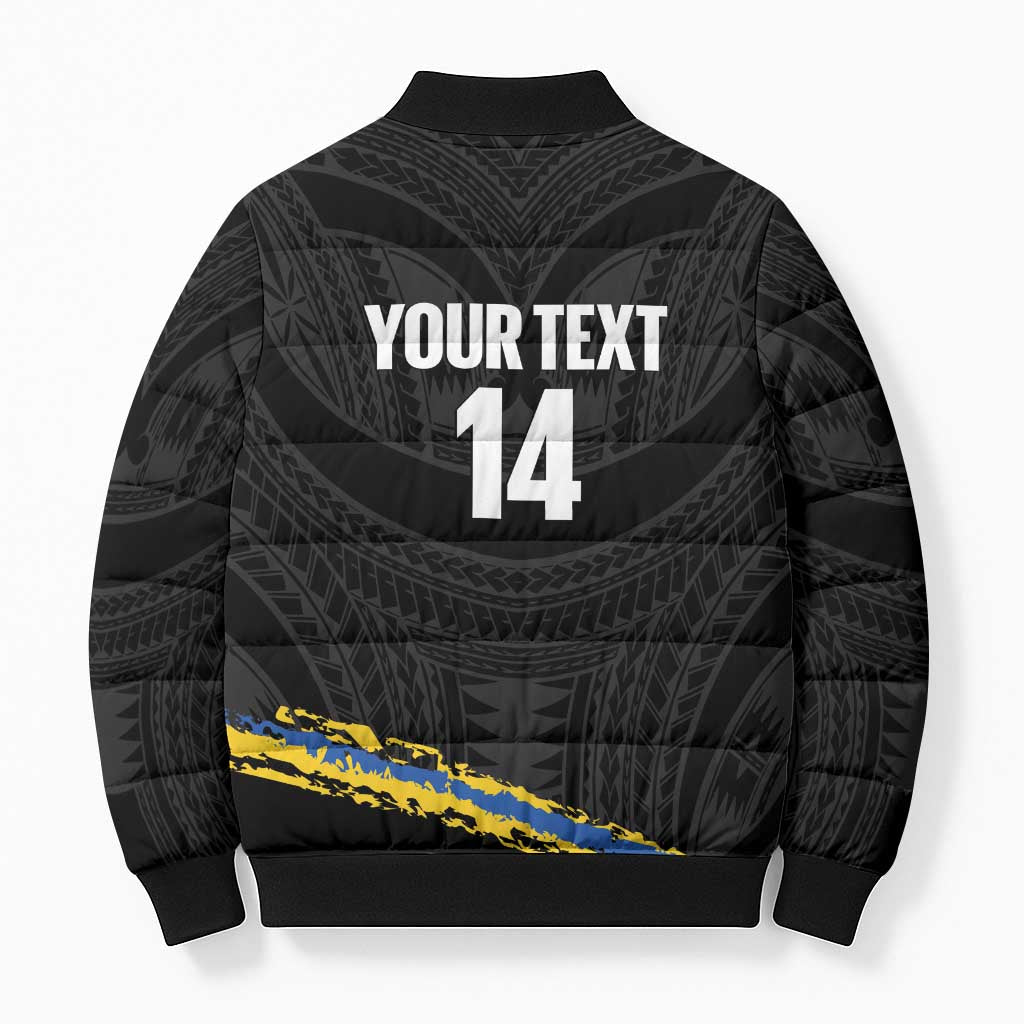Kings Solomon Islands Football Custom Bomber Puffer Jacket Come On Solomons Polynesian Grunge Style