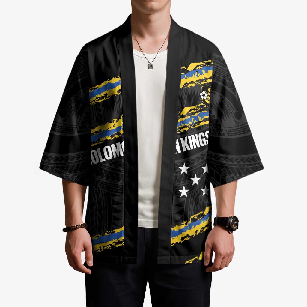 Kings Solomon Islands Football Custom Kimono Come On Solomons Polynesian Grunge Style