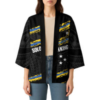 Kings Solomon Islands Football Custom Kimono Come On Solomons Polynesian Grunge Style
