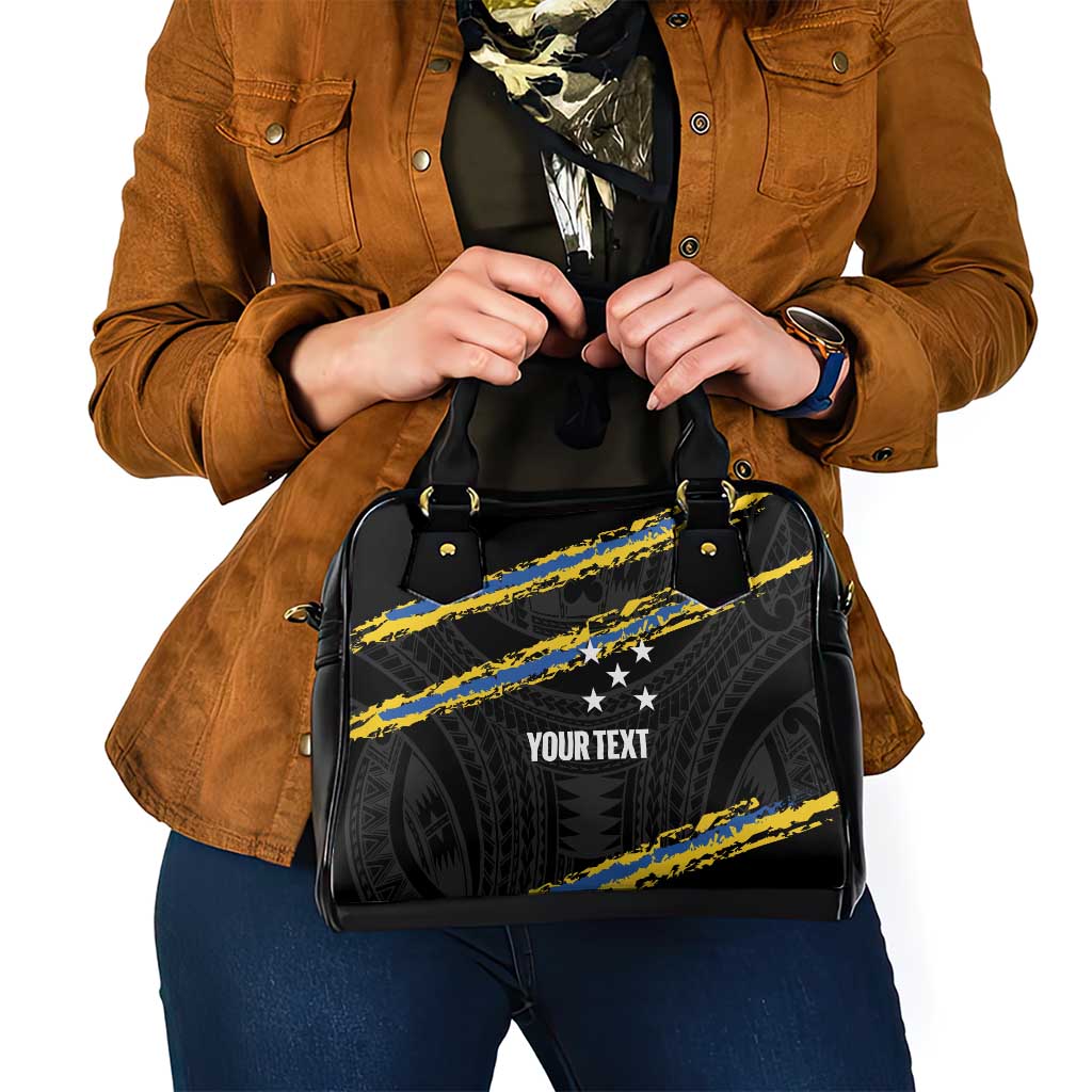 Kings Solomon Islands Football Custom Shoulder Handbag Come On Solomons Polynesian Grunge Style