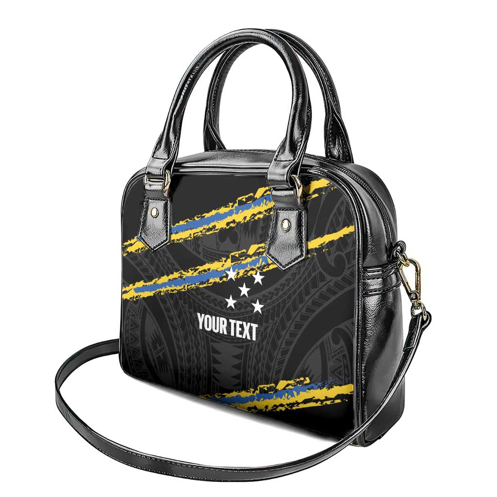 Kings Solomon Islands Football Custom Shoulder Handbag Come On Solomons Polynesian Grunge Style