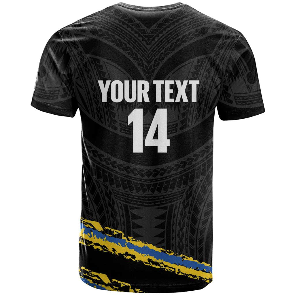 Kings Solomon Islands Football Custom T Shirt Come On Solomons Polynesian Grunge Style