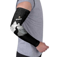 New Zealand South Island Football Custom Arm Sleeves Aoraki Mount Cook With Kiwi Maori Pattern