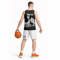 New Zealand South Island Football Custom Basketball Jersey Aoraki Mount Cook With Kiwi Maori Pattern