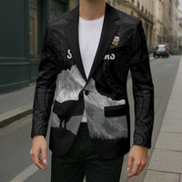 New Zealand South Island Football Custom Blazer Aoraki Mount Cook With Kiwi Maori Pattern