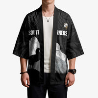 New Zealand South Island Football Custom Kimono Aoraki Mount Cook With Kiwi Maori Pattern