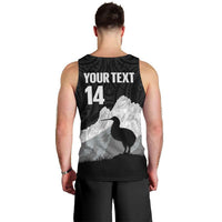 New Zealand South Island Football Custom Men Tank Top Aoraki Mount Cook With Kiwi Maori Pattern