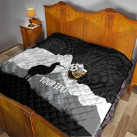 New Zealand South Island Football Custom Quilt Aoraki Mount Cook With Kiwi Maori Pattern