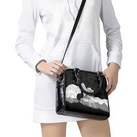 New Zealand South Island Football Custom Shoulder Handbag Aoraki Mount Cook With Kiwi Maori Pattern